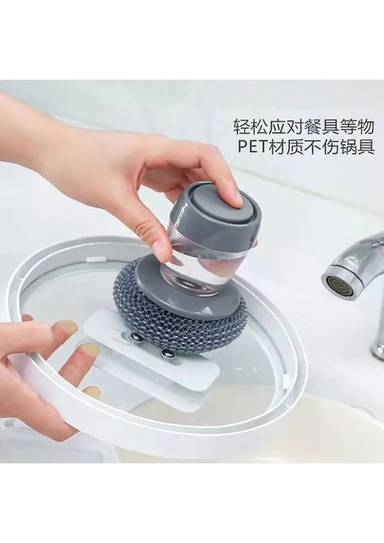 Fırça-Plastik 2-In-1 Sünger Kutusu Sabunluk Çift Katmanlı Mutfak Sabunluk Sünger Scrubber Tutucu Kılıf WJ608 (Yurt Dışından) indirimleri
