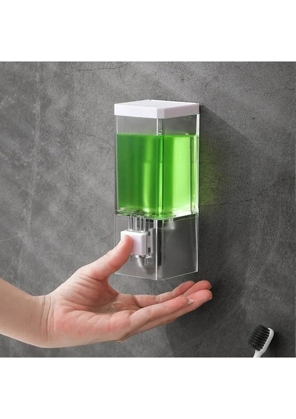 SMOOTH-250ML Manuel Sabunluk Şeffaf Duvara Monte Banyo Temizleyici Şampuan Duş Jeli Konteyner Şişe (Yurt Dışından) fırsatları