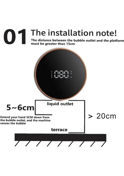 Siyah-Akıllı Sabunluk 280ML Fotoselli Hareket Sensörü Yıkama El Cihazı 1200MAH Duvara Monte Sıvı Sabunluk (Yurt Dışından) fırsatları