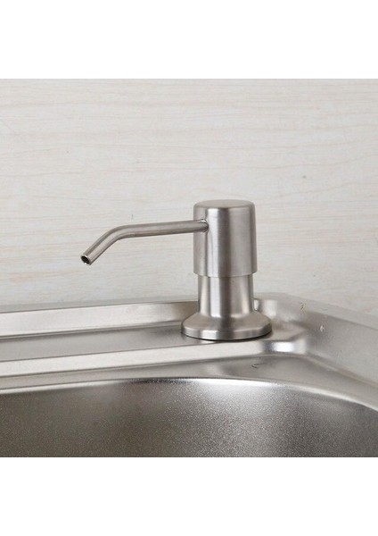 Nikel Fırçasız Mutfak Lavabo Kabı Sıvı Sabunluk Banyo Duş Güverte Üstü Distribuidor Sabunluk (Yurt Dışından)