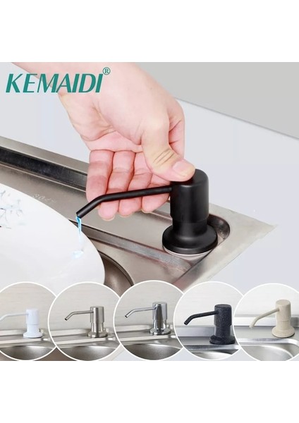 Nikel Fırçasız Mutfak Lavabo Kabı Sıvı Sabunluk Banyo Duş Güverte Üstü Distribuidor Sabunluk (Yurt Dışından) fiyatları