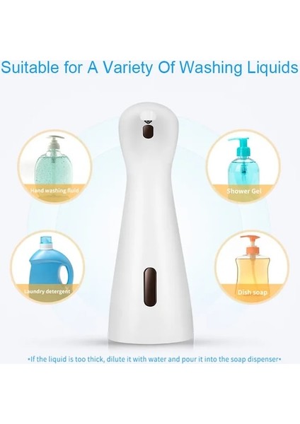 Beyaz-Siyah Sensör Temassız Sıvı Sabunluk Mutfak Için Otomatik Yıkama El Makinesi Yıkama 200ML Sabun ve Jel Dispenseri (Yurt Dışından) fırsatları