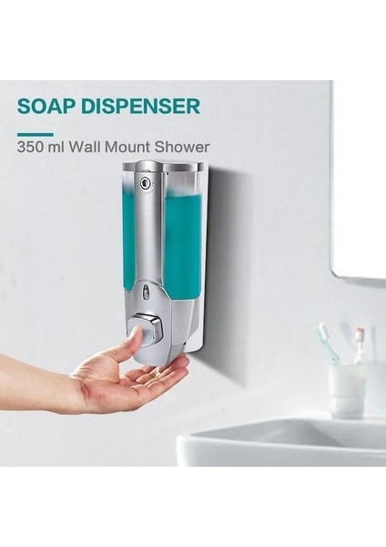 SILVER-350 ml El Sabunu Şampuan Dispenseri Duvara Monte Duş El Yıkama Için Sabunluk Alkol Sprey Dağıtıcı Yıkama (Yurt Dışından) modelleri
