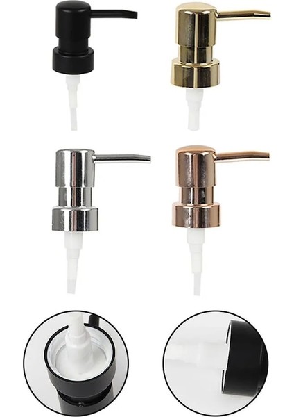 Gül Altın-1 Takım Sabun Pompası Sıvı Losyon Dispenser Kafası Yuvarlak Kafa Abs Losyon Pompası Kafası 28 Iplik Banyo Şişesi Basın Memesi (Yurt Dışından) fırsatları