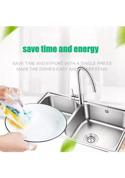 Sarı-Sabun Pompalı Dağıtıcı Sünger Tutucu Temizleme Sıvısı Kabı Manuel Basın Organizatör Mutfak Temizleyici Aracı (Yurt Dışından) indirimleri