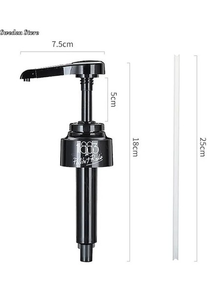 1 Adet Resim Olarak-1 Adet 10 ml Kahve Sebili Şurup Pompası Siyah Sıvı Dağıtıcı Şurup Için (Yurt Dışından) indirimleri