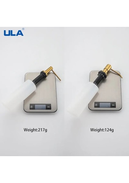 A61221GN-ULA Altın Mutfak Lavabo Sıvı Sabunluk Sıvı Sabun Şişesi Lavabo Montaj Paslanmaz Çelik Kafa El Basın Dağıtıcı Şişe (Yurt Dışından) fırsatları