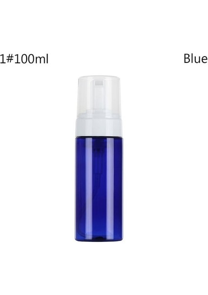 BLUE-1-100ML-1PCS Ev Banyo Malzemeleri Plastik El Dezenfektanı Sabunluk Şeffaf Köpük Şişe Pompa Konteyner Sıvı (Yurt Dışından)