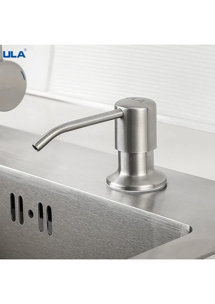 A61219N-ULA 300ML Mutfak Sabunluk Paslanmaz Çelik Lavabo Sabunluk Deterjan Sıvı Sabun Losyon Dispenserleri Sıvı Sabunluk (Yurt Dışından) modelleri