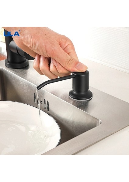 A61219N-ULA 300ML Mutfak Sabunluk Paslanmaz Çelik Lavabo Sabunluk Deterjan Sıvı Sabun Losyon Dispenserleri Sıvı Sabunluk (Yurt Dışından) indirimleri