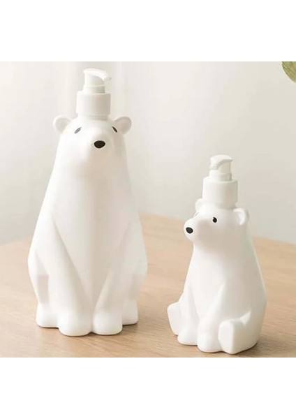 900ML-AYI Şekli Mutfak Sabunluk Sıvı Şampuan Duş Jeli Losyon Dağıtım Şişesi El Temizleyici Sevimli Basın Pompaları (Yurt Dışından) modelleri