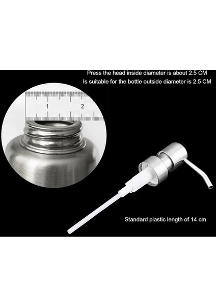 A-Lotion Şişe Dağıtıcı Sabunluk Basın Kafası 304 Paslanmaz Çelik Şampuan Duş Jeli 88X62MM Banyo Aksesuarları (Yurt Dışından) fırsatları