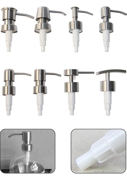 A-Lotion Şişe Dağıtıcı Sabunluk Basın Kafası 304 Paslanmaz Çelik Şampuan Duş Jeli 88X62MM Banyo Aksesuarları (Yurt Dışından) indirimleri