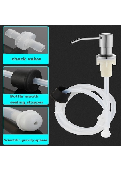 Type4 Siyah Mutfak Lavabo Sıvı Sabunluk Pompası Paslanmaz Çelik Sıvı Sabun Şişesi Lavabo Montaj El Basınçlı Sabunluk Aksesuarları (Yurt Dışından) fırsatları