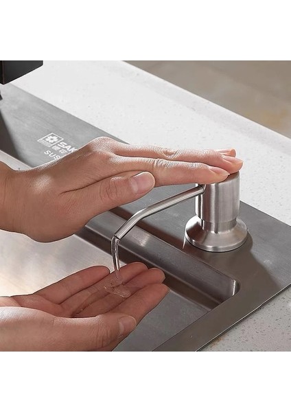 Type4 Siyah Mutfak Lavabo Sıvı Sabunluk Pompası Paslanmaz Çelik Sıvı Sabun Şişesi Lavabo Montaj El Basınçlı Sabunluk Aksesuarları (Yurt Dışından) indirimleri