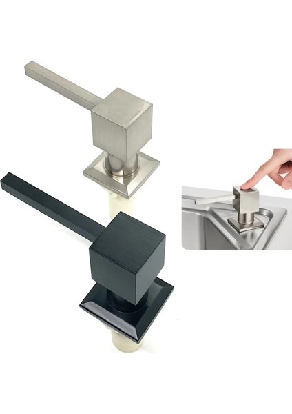 Nikel KARE-350ML Mutfak Lavabo Pompası Için Dispenser Sabun Bulaşık Sabunu Dispenseri Plastik Şişe Ile Dahili Losyon Pompası Kafası Deterjan Tutucu (Yurt Dışından) indirimleri