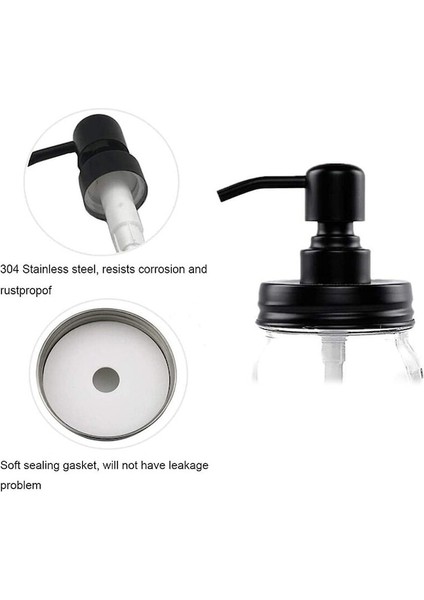 Sabunluk Kapakları Paslanmaz Pompa ve Mason Kavanoz Veya Diğer Dıy Losyon Sabunluklar Için Kapak Değiştirme 3 Paket (Yurt Dışından) modelleri