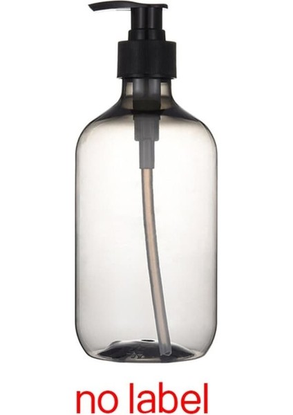 Su Geçirmez Etiketli Gri Bulaşık Sabunu Pompalı Dispenser Banyo Mutfak Doldurulabilir Şampuan Duş Jeli El Sabunu Alt Şişeleme Kabı (Yurt Dışından)
