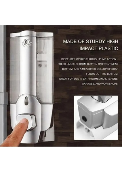 Mavi Tek 1/2 Adet 350 ml Duvara Monte Şampuanlık El ve Ev Sabun Temizleyici Banyo Duş Losyon Dispenseri Banyo Aksesuarları (Yurt Dışından) fırsatları