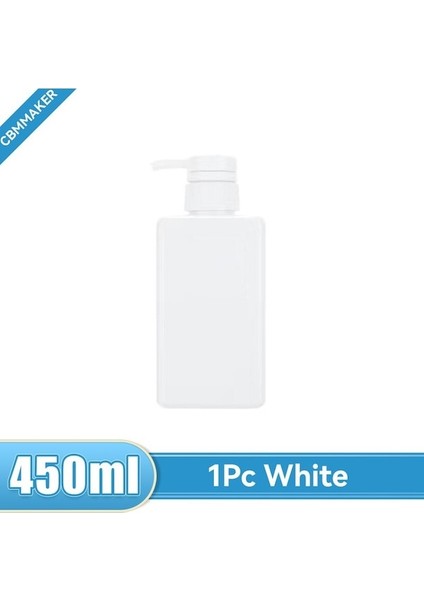 1 Adet Beyaz 450ML Sabunluk Şişe Köpük Şampuan Şişesi Doldurulabilir Pompalı Şişe Şampuan Vücut Yıkama Losyonu Şişesi Köpük Konteyner Banyo Için (Yurt Dışından)