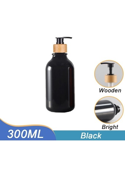 MATTE-BLACK-300ML-300/500ML Sabunluk Kalınlaştırılmış Doldurulabilir Şampuan Pompası Şişesi Losyon Kabı Sabun Pompası Tankı El Yıkama Banyo Aksesuarları (Yurt Dışından)