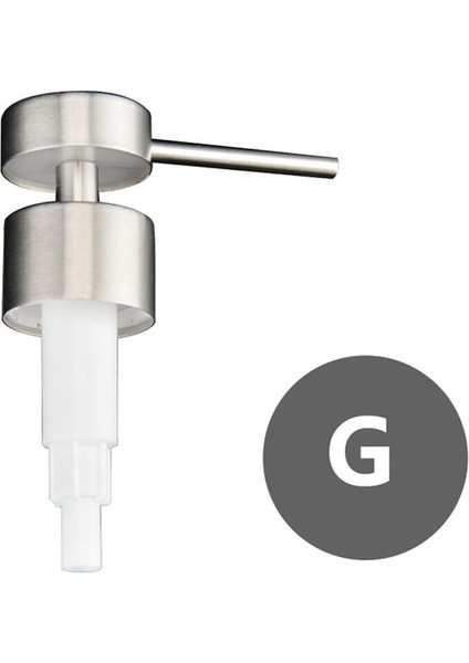 G-Paslanmaz Çelik Sabunluk Basın Pompası Kafa Losyon Pompası Kafa Memesi Bahar Pompa Kafası Banyo El Sıvı Şişe Seyahat Için (Yurt Dışından)