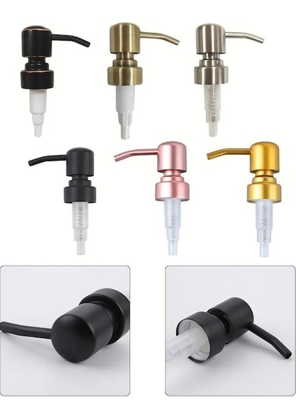 Altın Sabun Pompası Kafası Sıvı Losyon Dispenseri Kafası Banyo Sıvı Sabunluk Tuvalet El Losyon Şampuan Pres Tipi Pompayı Değiştirin (Yurt Dışından) fiyatları