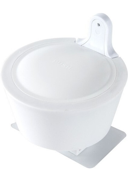 Beyaz Duvara Monte Sabunluk Tuvalet Su Geçirmez Vantuz Losyon Şişesi Ev Banyo Mutfak Manuel Sıkma Losyon Şişesi (Yurt Dışından)