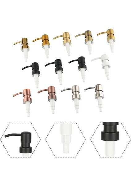 B-Banyo Sıvı Losyon Dispenser Kafası Değiştirmeleri Paslanmaz Çelik Sabun Duş Pompası Kafası Itme Tipleri Losyon Pompası Kafası (Yurt Dışından) modelleri