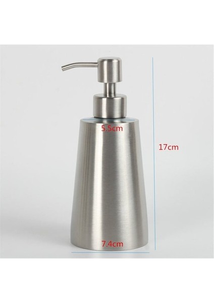 B-350ML 400ML Paslanmaz Çelik Sıvı Sabunluk Şampuan Ev El Losyon Deterjan Temizleyici Şişe Basın Pompası (Yurt Dışından)