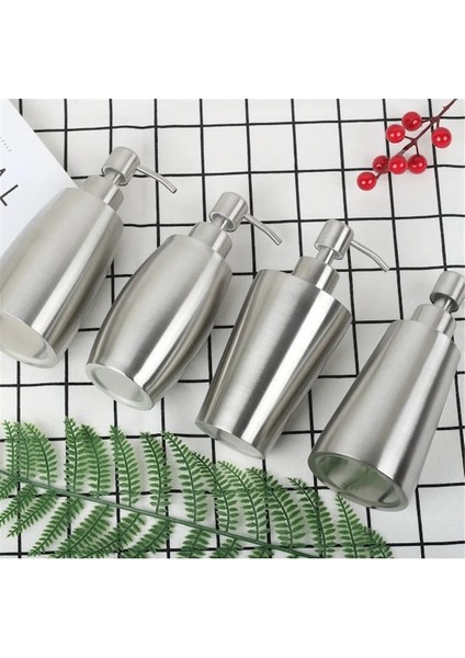 B-350ML 400ML Paslanmaz Çelik Sıvı Sabunluk Şampuan Ev El Losyon Deterjan Temizleyici Şişe Basın Pompası (Yurt Dışından) modelleri