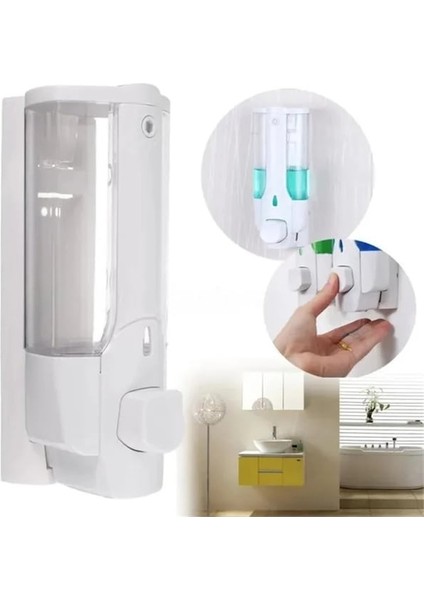 2 Kafa Gümüş-1/2 Adet 350ML Duvara Monte Şampuanlık Sabun Temizleyici Banyo Duş Jeli Deterjan Losyon Pompası Eylem El ve Ev Için (Yurt Dışından) indirimleri