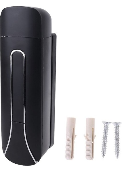 Siyah Şampuan ve Sabun Dispenserleri Duvara Monte Duş Pompası El Jeli Dağıtıcı Ev Sıvı Dispenseri Banyo Mutfak Için El (Yurt Dışından)