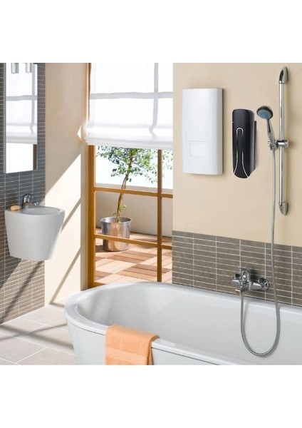 Siyah Şampuan ve Sabun Dispenserleri Duvara Monte Duş Pompası El Jeli Dağıtıcı Ev Sıvı Dispenseri Banyo Mutfak Için El (Yurt Dışından) modelleri