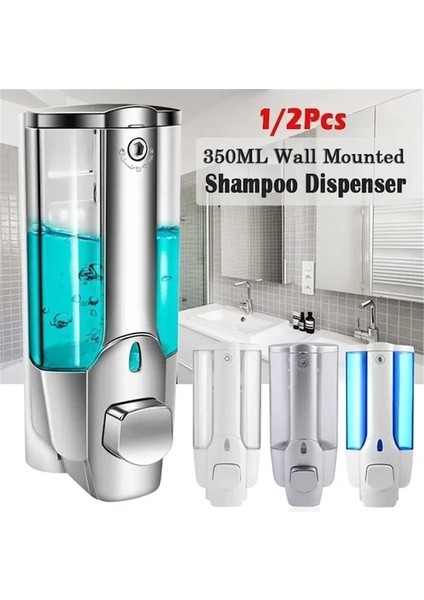 Mavi Tek 1/2 Adet Duvara Monte Manuel Sabunluk El Banyo Sabunluk El Temizleyici Şişe Şampuan Kremi (Yurt Dışından) indirimleri