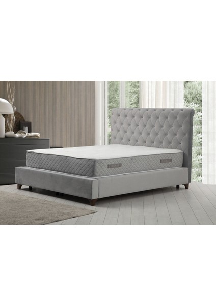 Deluxe Baza+Başlık+Sonata Yatak GRI140X200 cm