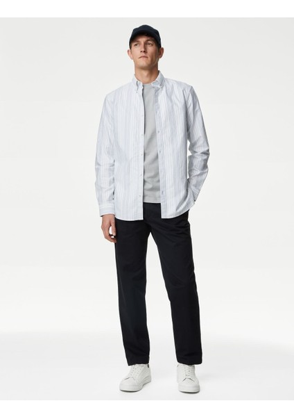 Regular Fit Uzun Kollu Oxford Gömlek