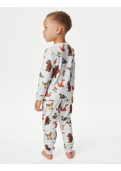 Marks & Spencer The Gruffalo™ Uzun Kollu Kadife Pijama Takımı