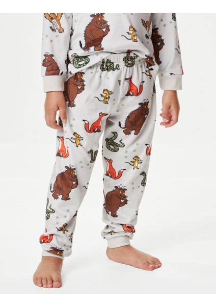 Marks & Spencer The Gruffalo™ Uzun Kollu Kadife Pijama Takımı