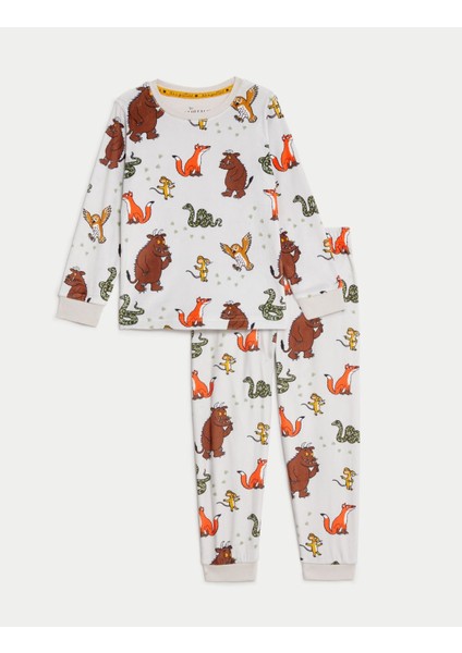 Marks & Spencer The Gruffalo™ Uzun Kollu Kadife Pijama Takımı