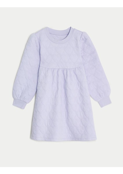 Kalp Desenli Uzun Kollu Elbise (2-7 Yaş) fırsatları