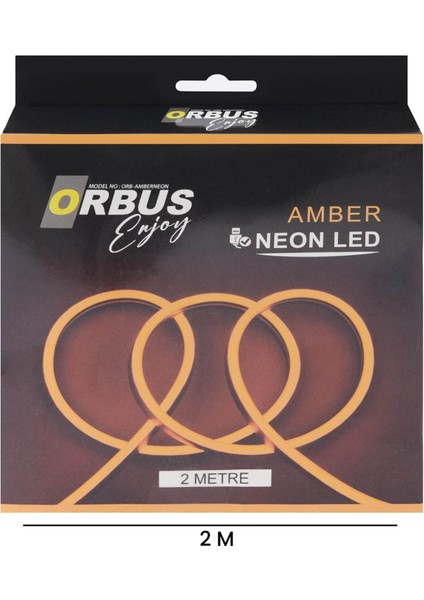 Amber Neon LED 4 Watt / 300 Lm - 2 M