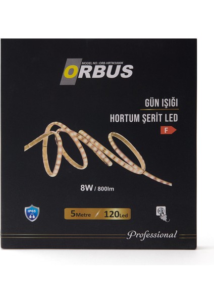 Hortum Şerit LED - Gün Işığı - 5 M  - 40 Watt