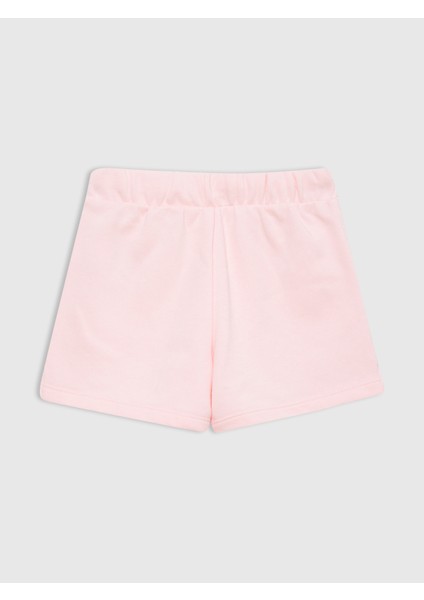 Kız Bebek Açık Pembe Gap Logo Fransız Havlu Kumaş Şort