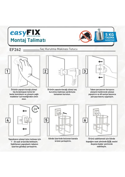 Easy Fix Fön Tutucu