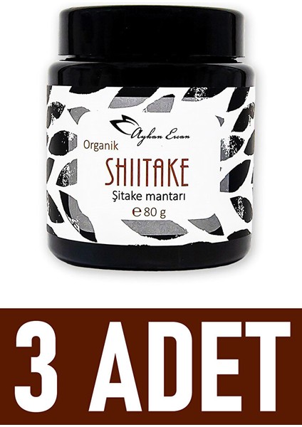 Ayhan Ercan Organik Shiitake Mantarı 80 gr (3 Adet)