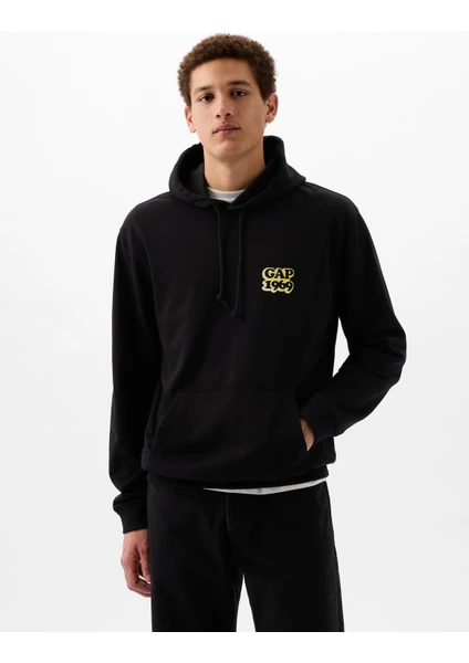 Erkek Siyah Gap Logo Sweatshirt