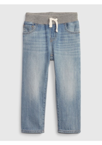 Erkek Bebek Mavi Pull-On Slim Washwell™ Jean Pantolon