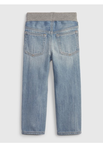 Erkek Bebek Mavi Pull-On Slim Washwell™ Jean Pantolon