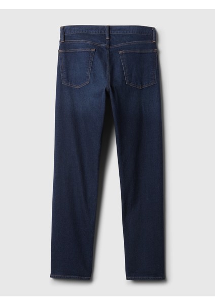 Erkek Koyu Mavi Gapflex Straight Jean Pantolon